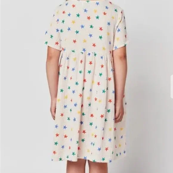 Bobo Choses Stars All Over 100% Organic Cotton Dress Age 8-9 - Picture 6 of 7